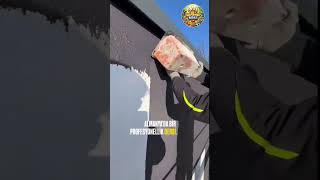Mala Kullanmayı Unutun! 🚫 Bu Yöntemle Dış Cephe Kaplamak Çok Kolay! #shorts