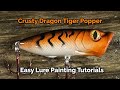 Lure Painting the Crusty Dragon Tiger Topwater Popper - Beginning Airbrush Painting Lures CC042 ansehen Lure Painting the Crusty Dragon Tiger Topwater Popper - Beginning Airbrush Painting Lures CC042
