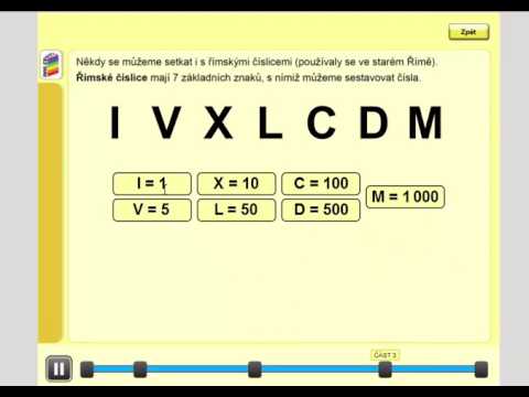 římské číslice úvod matýskova matematika pro 4 ročník cv creative