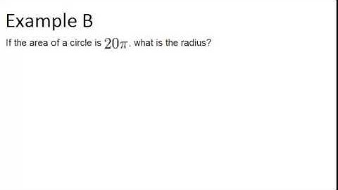 Area of a Circle: Examples (Geometry Concepts)