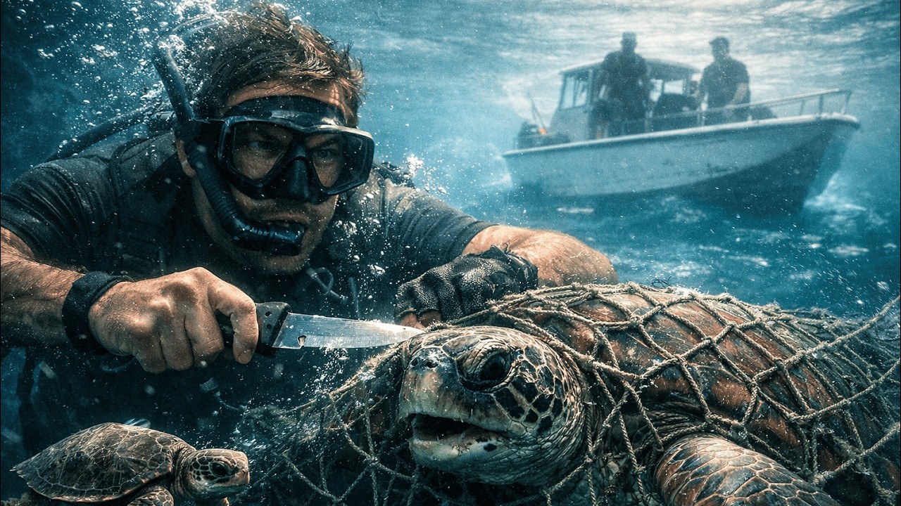 Детёныш привёл его к ужасу в море: то, что скрывали браконьеры, шокировало всех