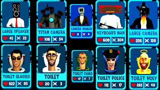 Skibidi War - Merge Cameraman Toilet Battle, Upgraded G-Man, SKIBIDI WAR VS KAMERA screenshot 2