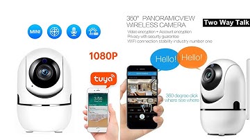 Tuya smart / smart life PTZ WiFi baby monitor camera operation video