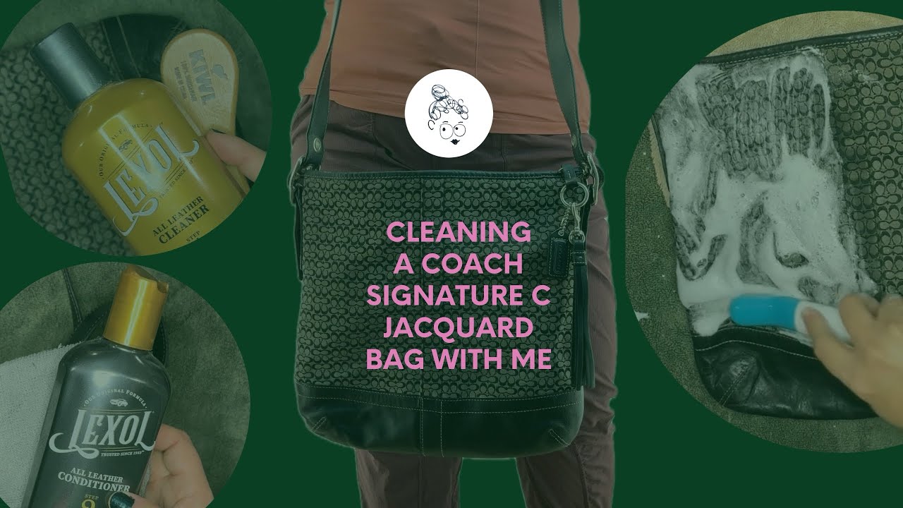 cleaning-a-coach-signature-c-jacquard-bag-youtube
