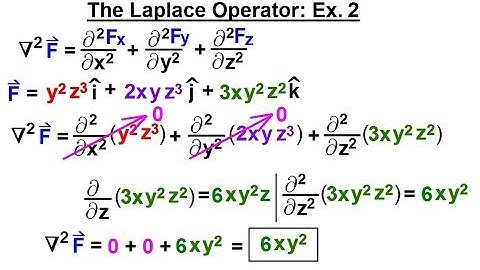 Calculus 3: ERROR,  WILL BE REPLACED Divergence and Curl (24 of 32) The Laplace Operator: Ex. 2