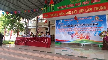 Lễ khai mạc giải bóng chuyền hơi nữ mở rộng phường thất hùng năm 2022