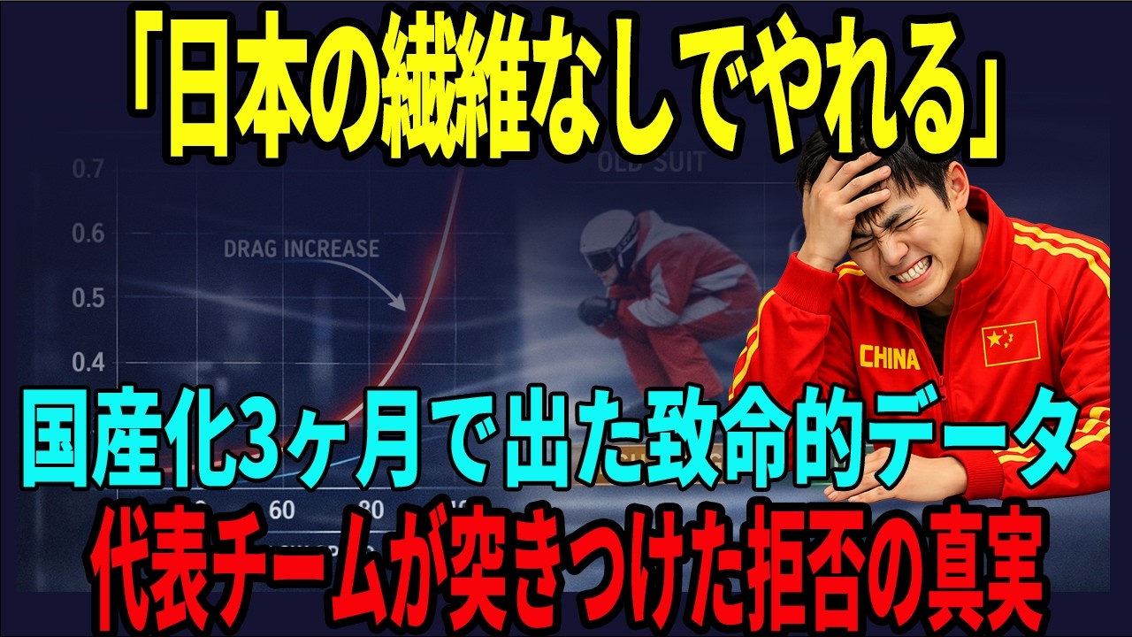 「日本の繊維なしでやってみろ」中国が五輪装備を国産化→空気抵抗値が激増し代表チームが悲鳴を上げた真相