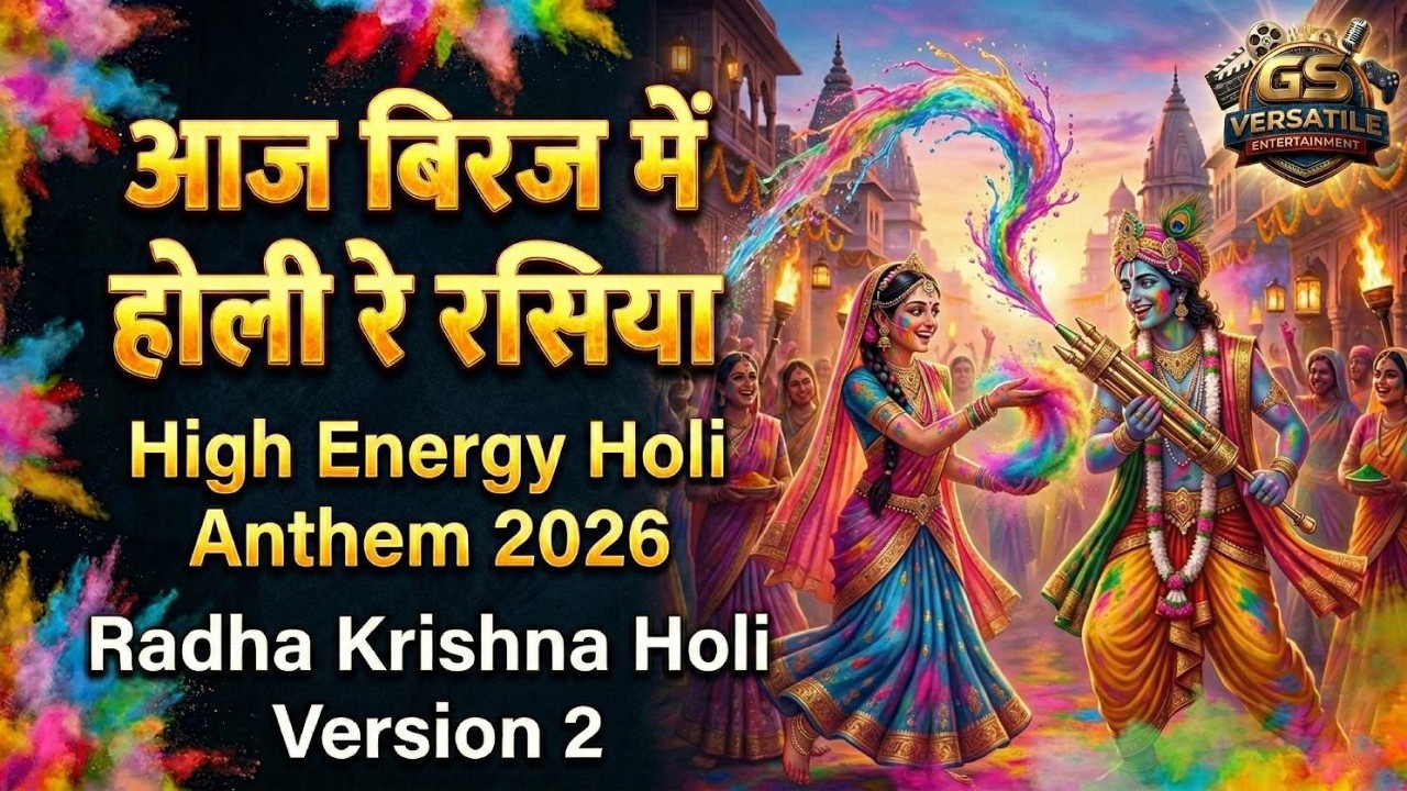 Aaj Biraj Mein Holi Re Rasiya -V2 | High Energy Holi Anthem 2026 | Radha Krishna Holi | GS Versatile