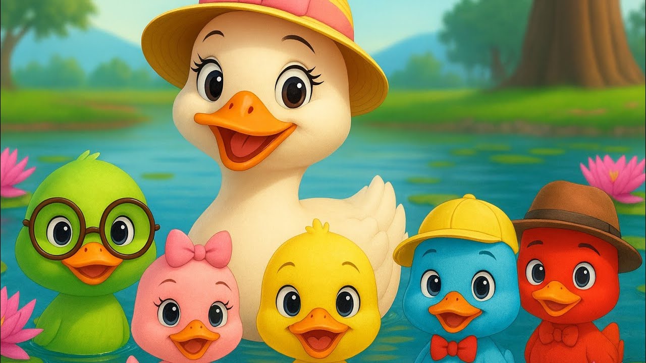 Five Little Ducks | Duvi kids tv Nursery Rhymes & Kids Songs