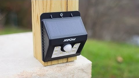 NEW! - Mpow Super Bright LED Solar Powered Motion Sensor Light Test & Review