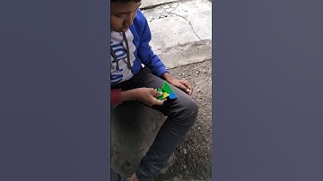 Solving Pyraminx Cube Using One Hand 😍🤩 #shorts #rubikscube