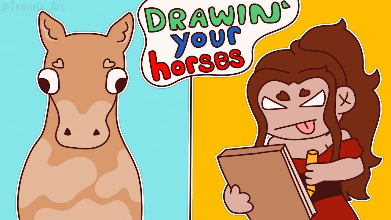 Drawing YOUR HORSES in WILD HORSE ISLANDS on ROBLOX