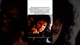 Prince refused to join MJ for 'Bad' over one lyric and it’s hilarious 💀 #mj #prince