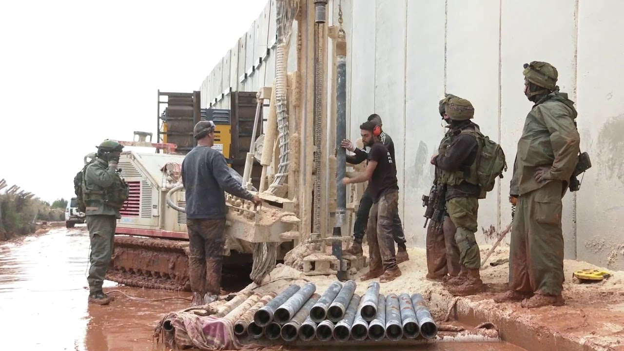 newspaper mockup IDF laboratory's efforts to discover attack tunnels