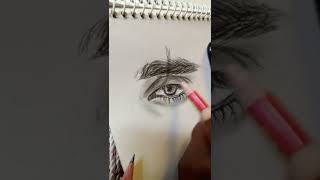 beautiful art by Junior Kunwar brothers art 11 year old boy pencil art #eyedrawing #eyesketch #art