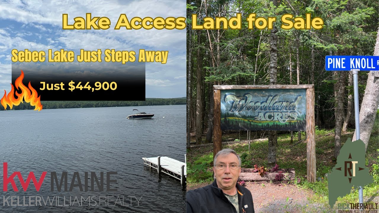 Lake Access Land for Sale – Steps from Sebec Lake in Bowerbank, Maine