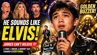 Golden Buzzer SHOCK! Filipino Teen Sounds EXACTLY Like Elvis Presley 😱🎤