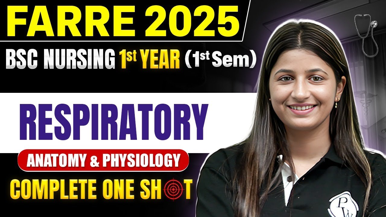 Respiratory Anatomy & Physiology | Bsc Nursing 1st Year | Farre Series For Bsc Nursing #bscnursing