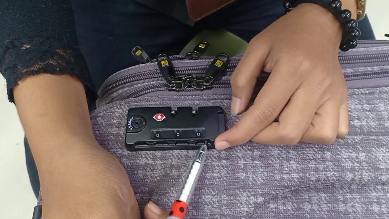 koper president softcase Cara setting kunci kombinasi koper
