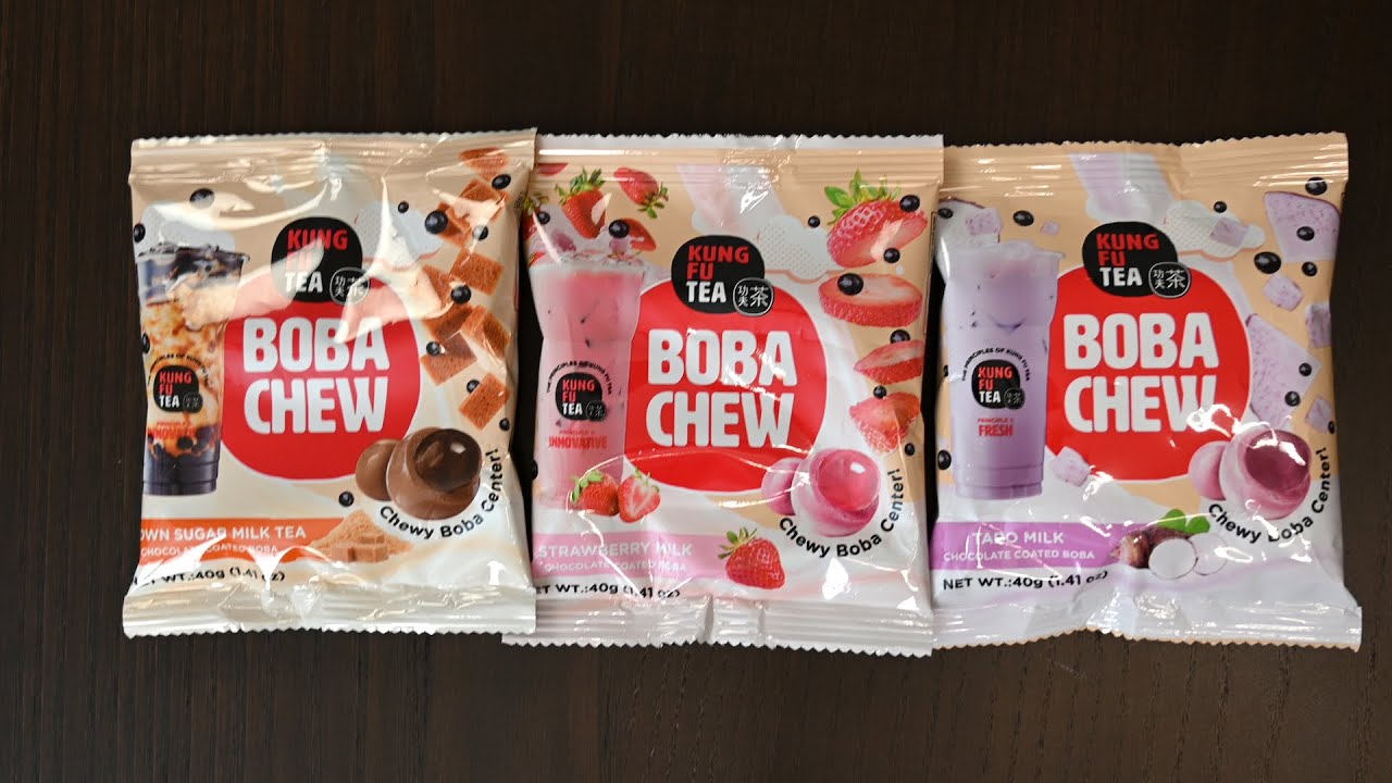 Junk Food’n: Kung Fu Tea Boba Chew - YouTube