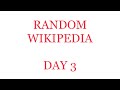 Day 3 | Random Wikipedia