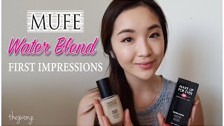 MUFE | Water Blend Foundation | First Impressions - Demo & Review | lifeofjodes