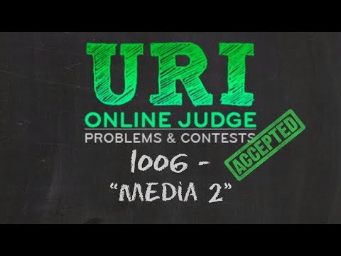 URI 1006 - "Média 2" Solução | Linguagem C