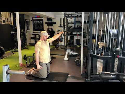 Tall Kneeling Unilateral Cable Pullover