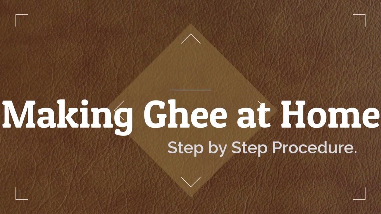 Ghee making at home Desi Ghee step by step procedure by daily life
