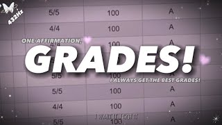 432Hz | GRADES ; “I Always Get The Best Grades!” One Affirmation.