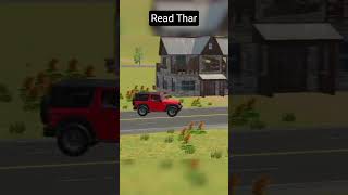 🔥 Thar का धांसू रोड राइड 😎🚙 | Realistic Thar Driving Gameplay #Shorts
