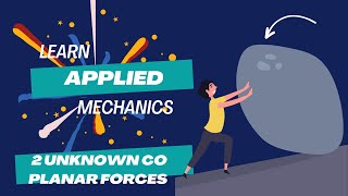 APPLIED MECHANICS: 2 Unknown co planar concurrent Forces Method 2