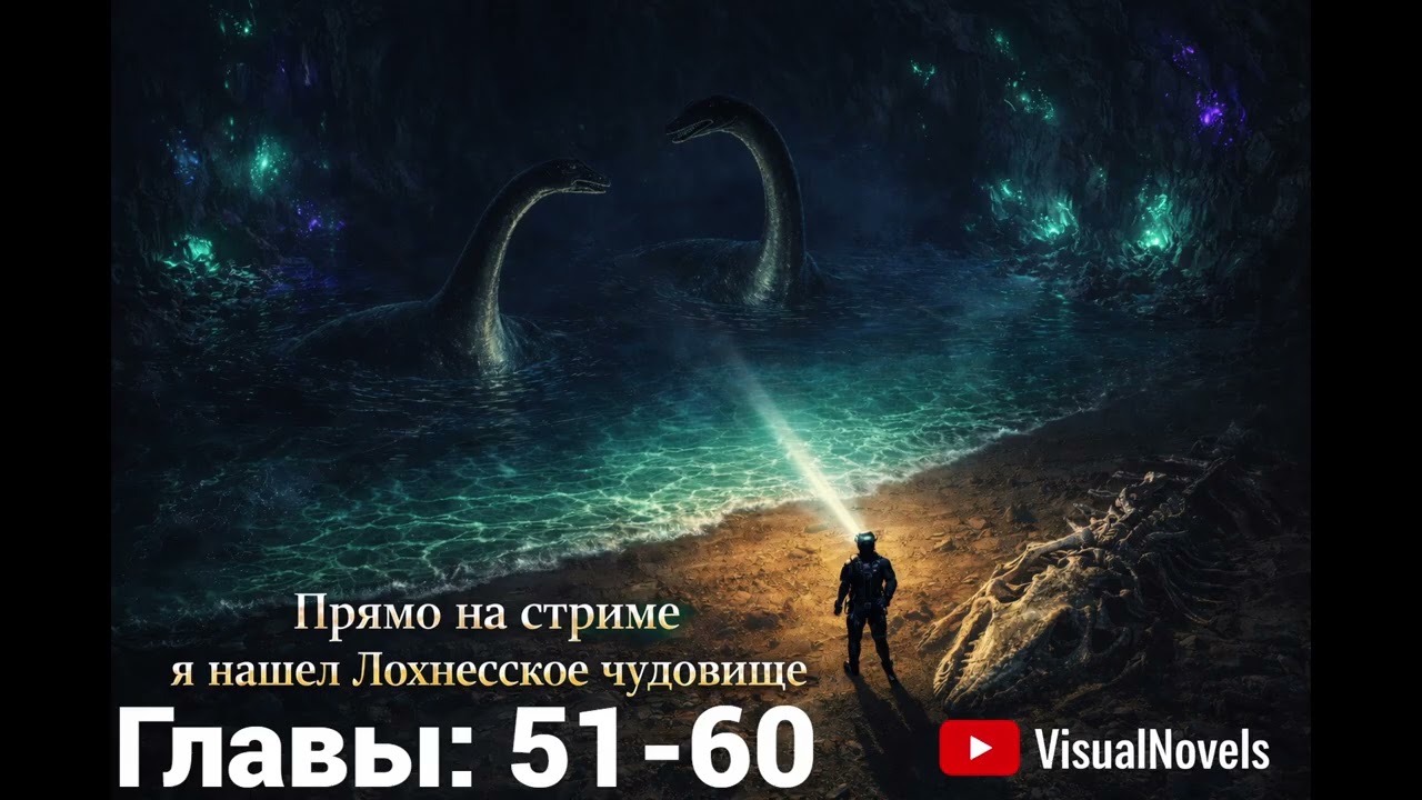 Прямо на стриме я нашел Лохнесское чудовище. Главы: 51-60