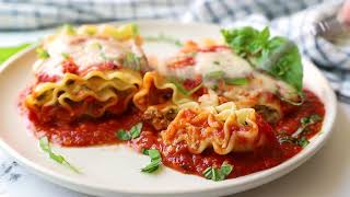 Lasagna Roll Ups with Cottage Cheese