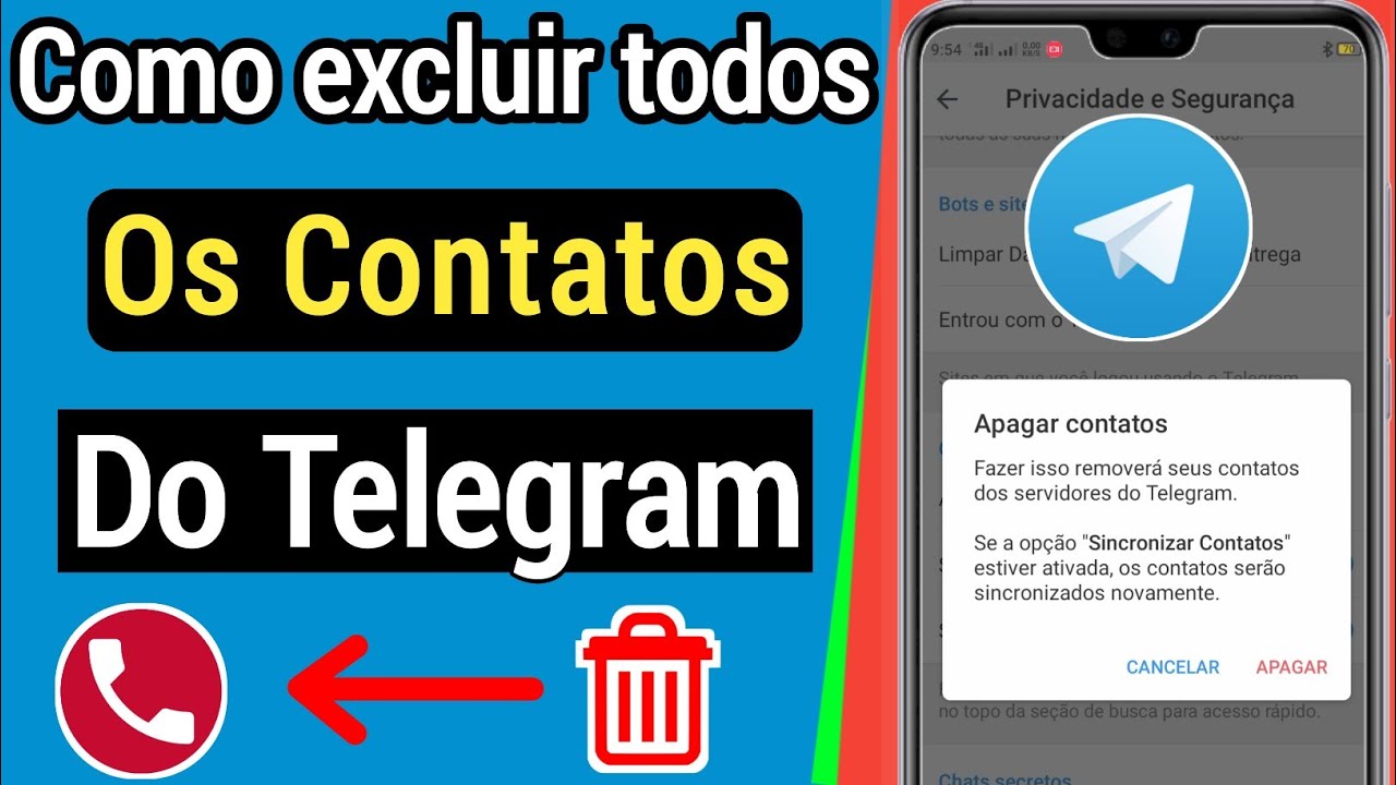Como Excluir Todos Os Contatos Sincronizados No Telegram 2022 Como 