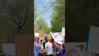 'Hands Off' Protesters in Charlotte Tell Sen. Thom Tillis To Stand Up to Trump