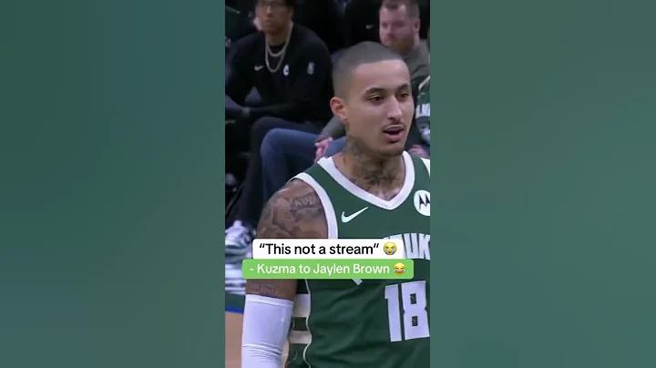 Kyle Kuzma tells Jaylen brown At free throw line “this not a stream”