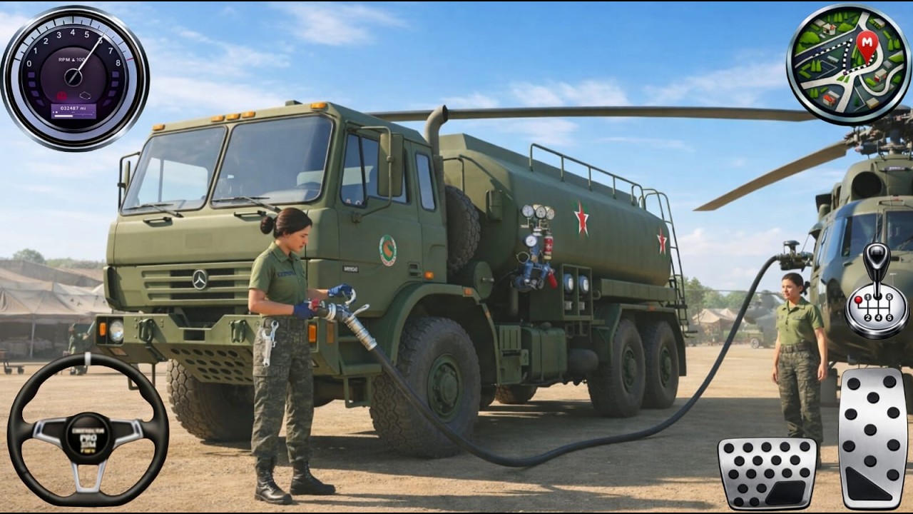 Army Truck Driving Cargo Games - US Offroad Army Truck Driving 3D 2025 - Andriod Gameplay