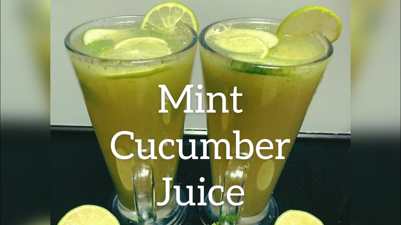 Mint Cucumber Juice Pudina Keera Juice Healthy Summer Drink