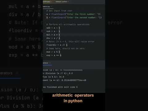 Arithmetic operators in