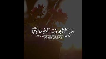 فلله الحمد رب السماوات ورب الأرض رب العالمين | سورة الجاثية | القارئ أحمد خضر