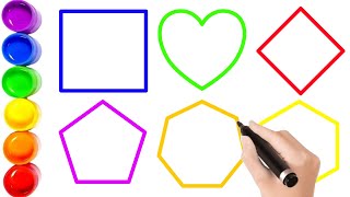 Shapes Galore! Match, Draw & Color Fun Shapes Game for Toddlers | Easy Art Activities! | Cape Shape screenshot 5