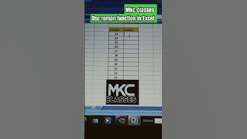 Use roman formula in Excel.| how to use roman function in Excel