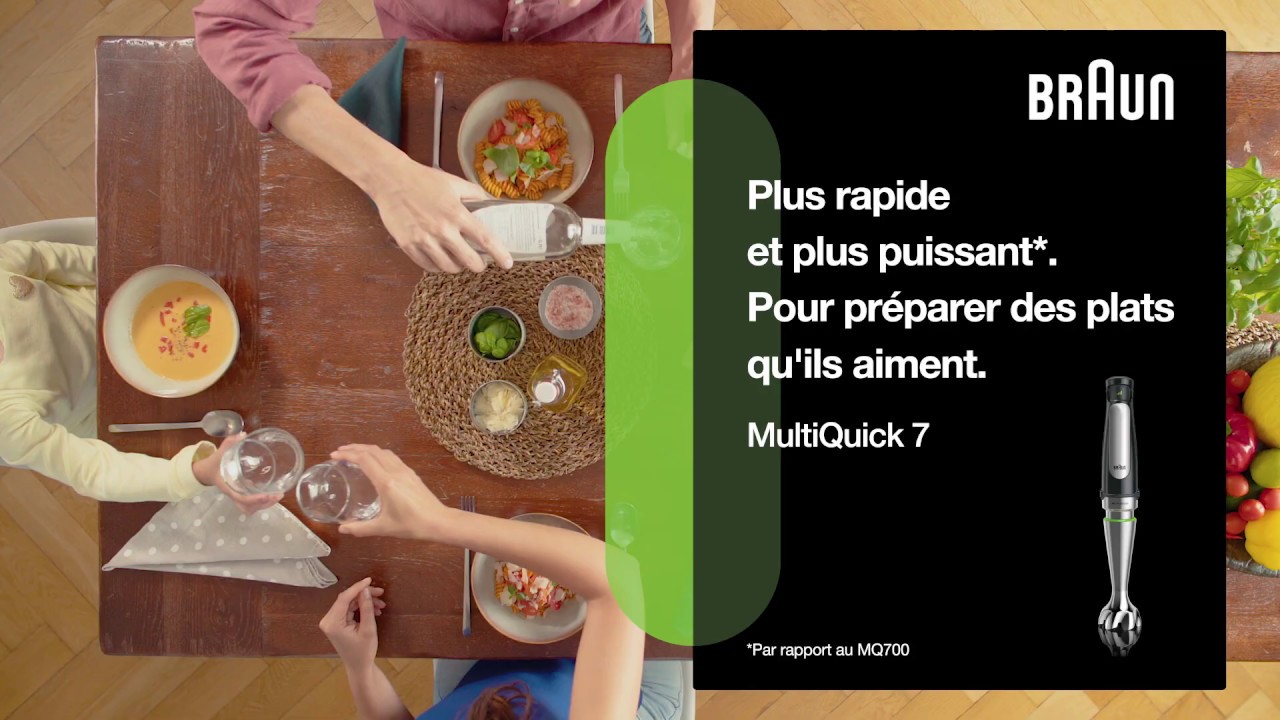 Braun mixeur plongeant  MultiQuick 7 | Plus rapide et plus puissant
