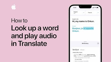 How to look up a word and play audio in Translate on iPhone or iPad | Apple Support