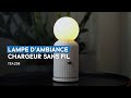 Livoo tea258  lampe dambiance  chargeur sans fil