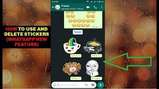 How to Use and Delete Whatsapp Stickers Whatsapp New Feature screenshot 5