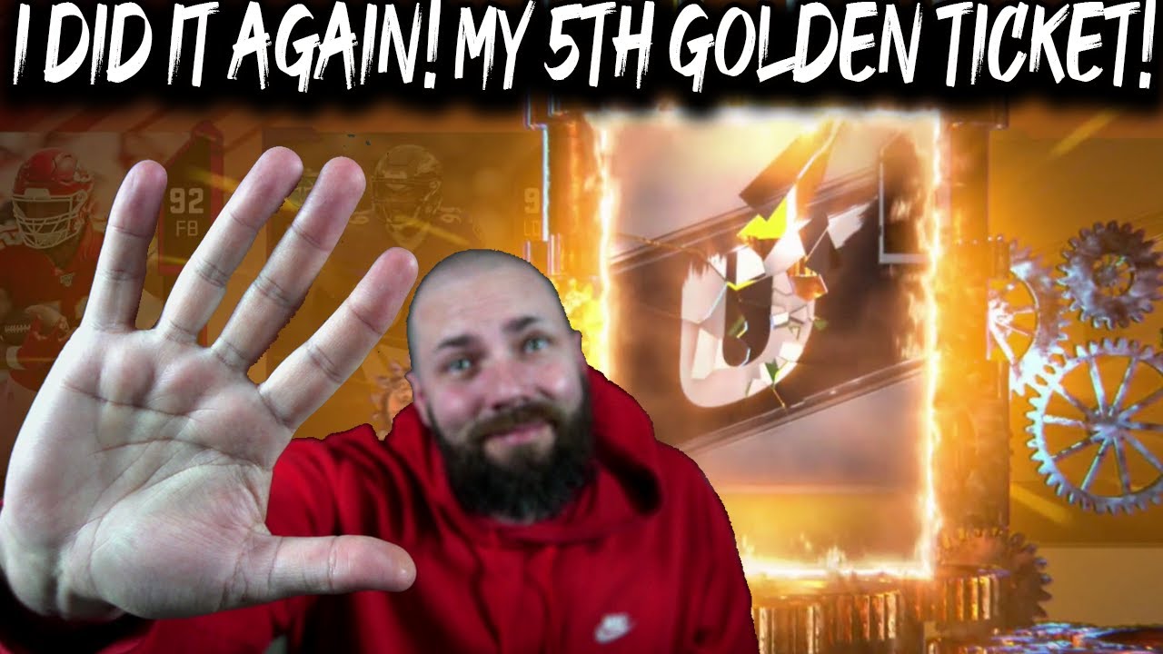 I DID IT AGAIN! MY 5TH GOLDEN TICKET PULL! [MADDEN 20 ULTIMATE TEAM]