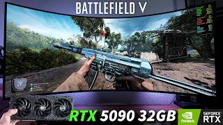 Battlefield V - RTX 5090 32GB - Ryzen 7 9800X3D - LG UltraGear 45' OLED 45GX950A-B
