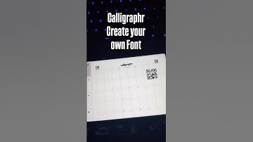 MAKE YOUR OWN FONT ✍️ With Calligraphr! 🔠🖋️🔥 #shorts #shortsviral
